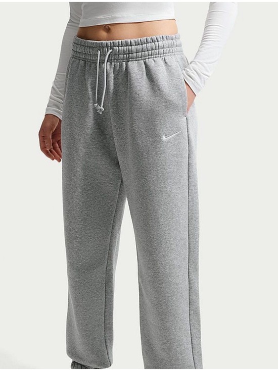 Nike Pants - Nike Gray Fleece Relaxed Track Pants